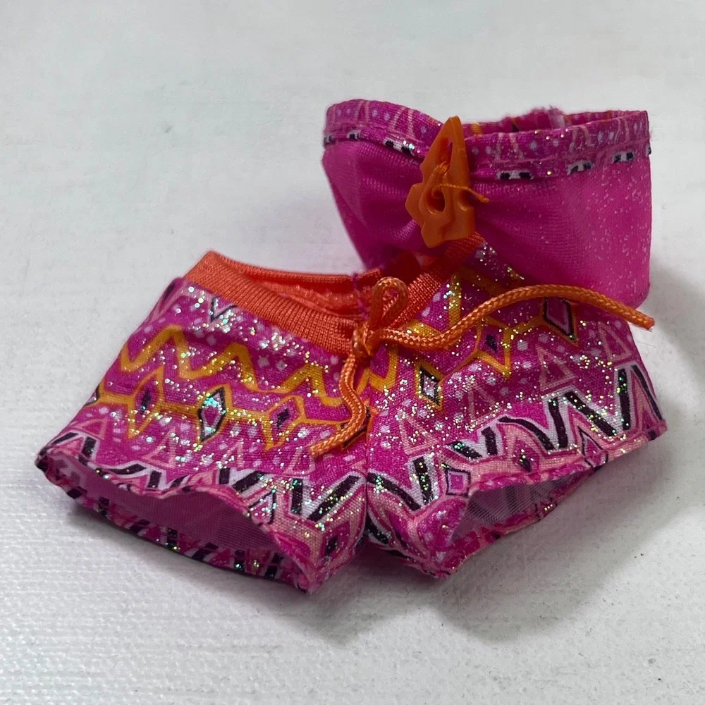 Barbie Doll Clothes Pink Glitter Zigzag Shorts and Top Set Mattel Fashion
